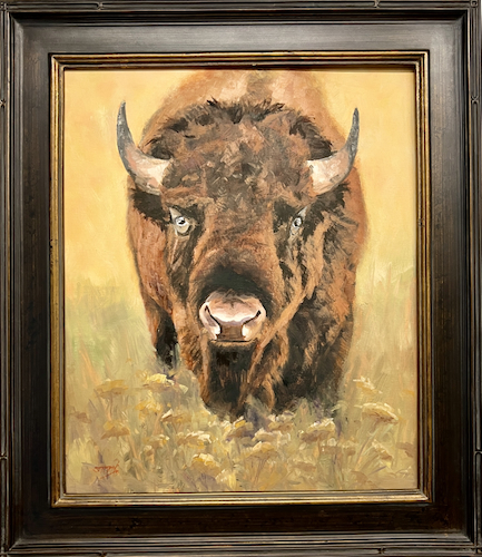 Heartbeat of the Prairie 24x20 $2600 at Hunter Wolff Gallery